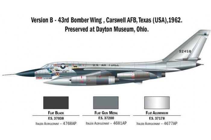 Model Kit letadlo 1142 - B-58 Hustler (1:72)
