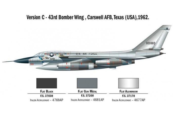 Model Kit letadlo 1142 - B-58 Hustler (1:72)