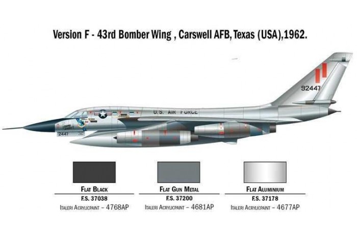 Model Kit letadlo 1142 - B-58 Hustler (1:72)