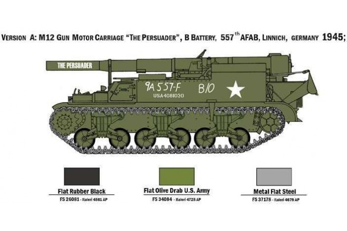 Model Kit tank 7076 - M12 Gun Motor Carriage (1:72)