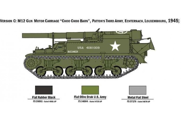 Model Kit tank 7076 - M12 Gun Motor Carriage (1:72)