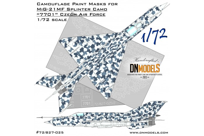 Mask set - MiG-21Czech Splinter 7701 (1:72) - 72/827-025