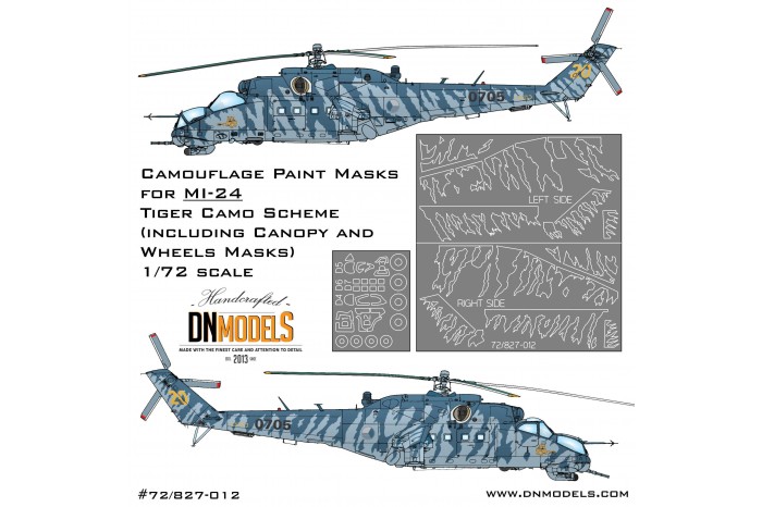 Mask set - Mil Mi-24 Tiger Camo (1:72) - 72/827-012