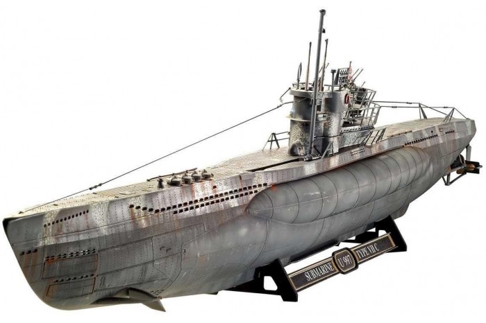 Plastic ModelKit ponorka Limited Edition 05163 - German Submarine Type VII C/41 (Platinum Edition) (1:72)