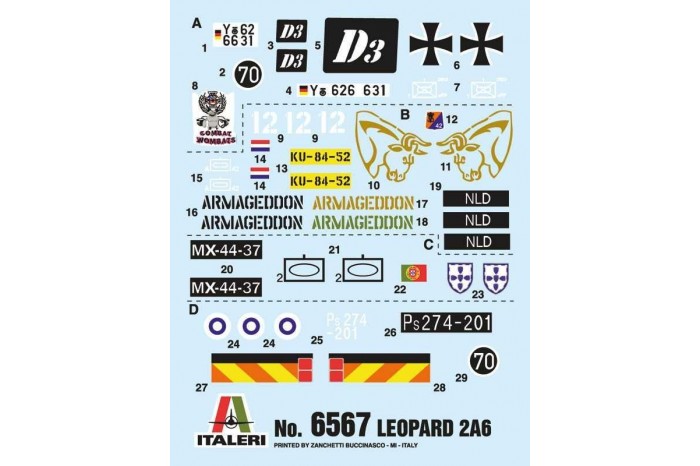 Model Kit tank 6567 - Leopard 2A6 (1:35)