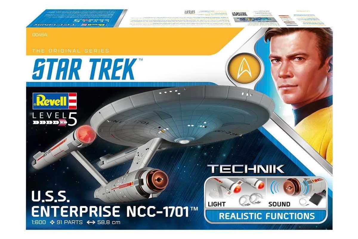 Star Trek U.S.S 1:600 Plastic Model Kit Original Series Enterprise NCC-1701 