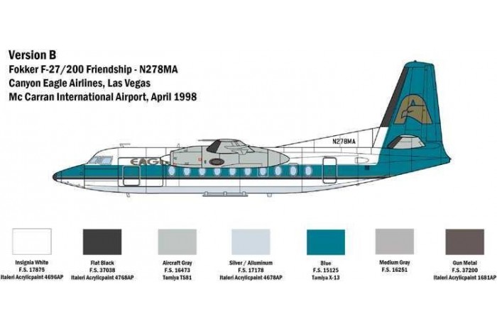 Model Kit letadlo 1430 - Fokker F 27  Friendship (1:72)