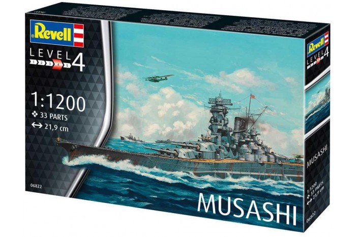 Plastic ModelKit loď 06822 - Musashi (1:1200)