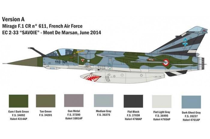 Model Kit letadlo 2790 - Bye-bye MIRAGE F1 (1:48)