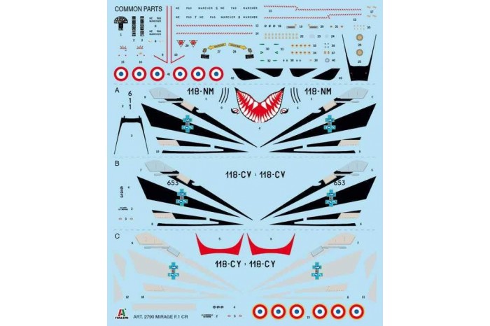 Model Kit letadlo 2790 - Bye-bye MIRAGE F1 (1:48)