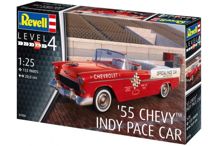 Plastic ModelKit auto 07686 - '55 Chevy Indy Pace Car (1:25)