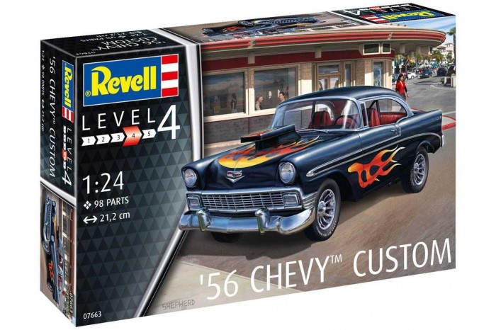 '56 Chevy Customs (1:24) - 07663