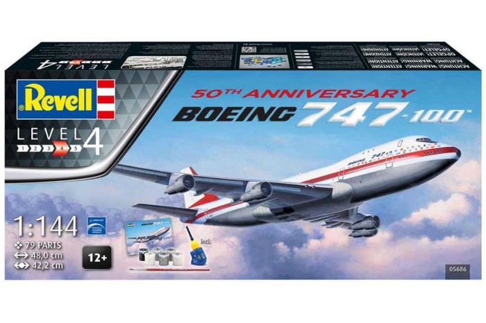 Gift-Set letadlo 05686 - Boeing 747-100, 50th Anniversary (1:144)