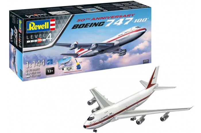 Gift-Set letadlo 05686 - Boeing 747-100, 50th Anniversary (1:144)