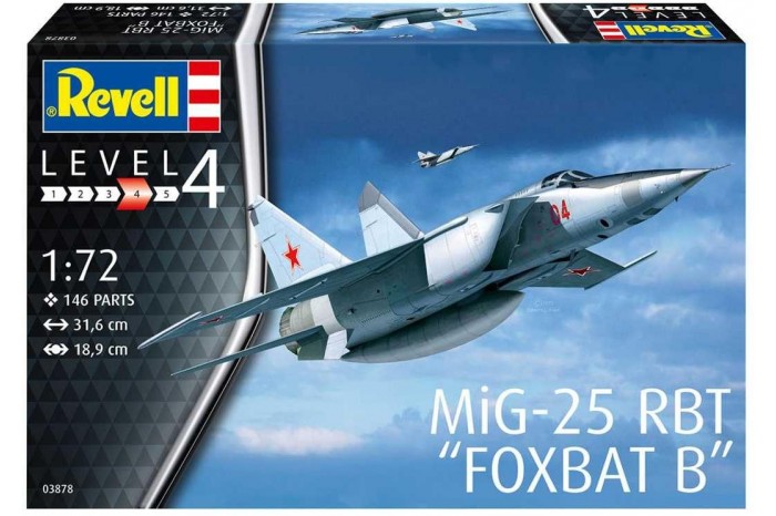 Plastic ModelKit letadlo 03878 - MiG-25 RBT (1:72)