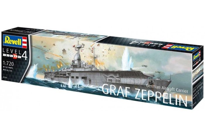 Plastic ModelKit loď 05164 - German Aircraft Carrier GRAF ZEPPELIN (1:720)
