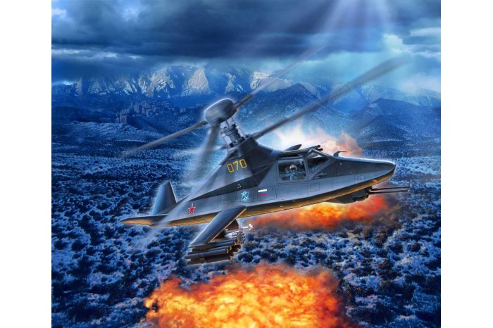 ModelSet vrtulník 63889 - Kamov Ka-58 Stealth (1:72)