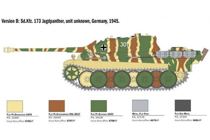 Model Kit tank 6564 - Sd. Kfz.173 Jagdpanther with crew (1:35)