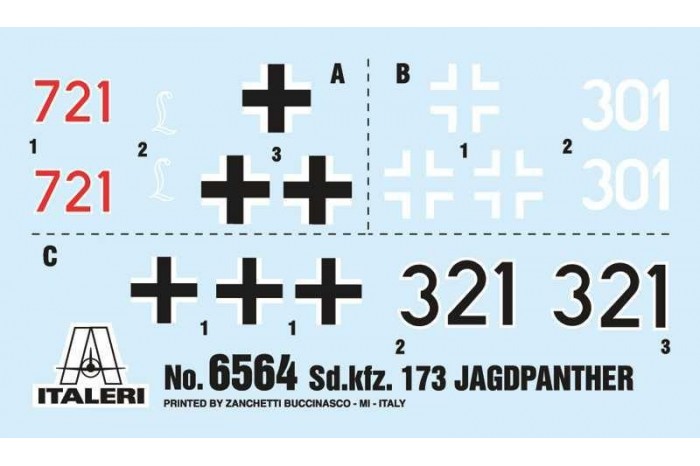 Model Kit tank 6564 - Sd. Kfz.173 Jagdpanther with crew (1:35)