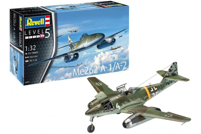 Plastic ModelKit letadlo 03875 - Me262 A-1 Jetfighter (1:32)