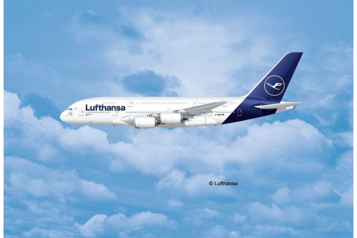 Plastic ModelKit letadlo 03872 - Airbus A380-800 Lufthansa New Livery (1:144)