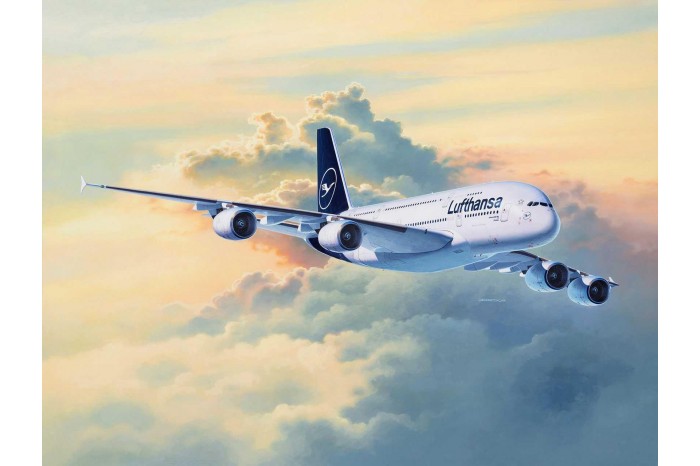 Plastic ModelKit letadlo 03872 - Airbus A380-800 Lufthansa New Livery (1:144)