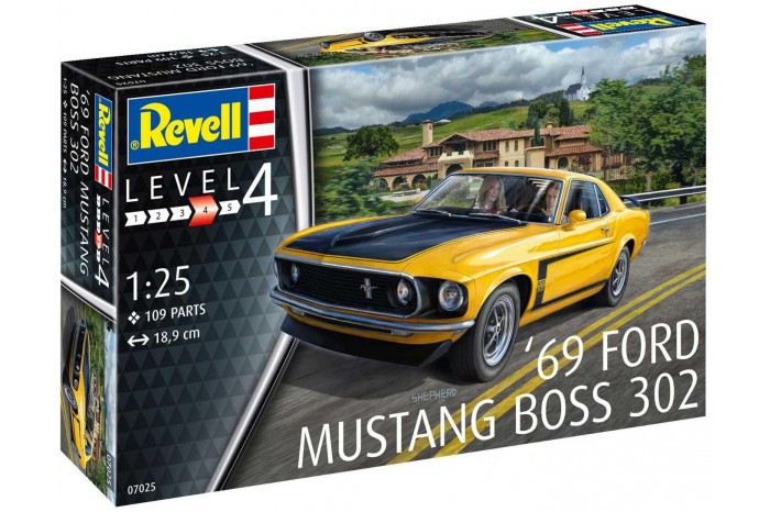 Plastic Modelkit auto 07025 - 1969 Boss 302 Mustang (1:25)