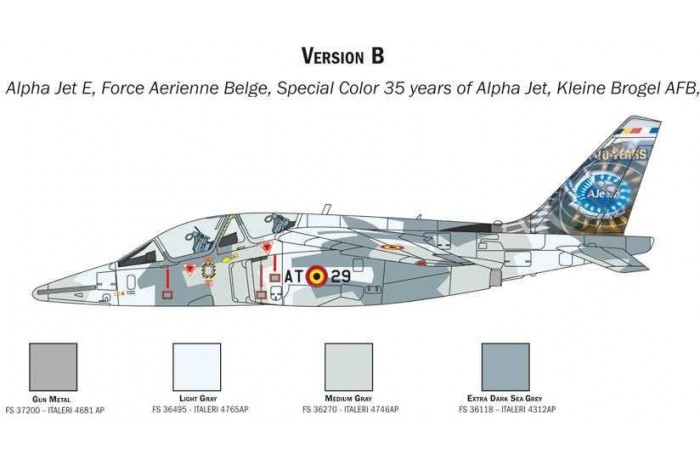 Model Kit letadlo 2796 - Alpha Jet A/E (1:48)