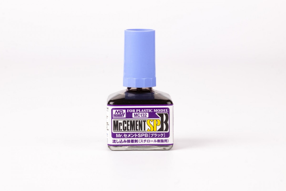 Mr. Cement SPB (Black) (MC132) Plastic Model Kit Glue 