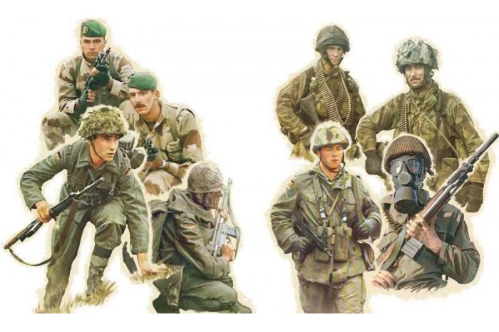 Model Kit figurky 6191 - NATO TROOPS (1980s) (1:72)