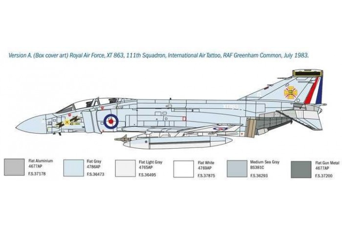 Model Kit letadlo 1434 - F-4M PHANTOM FG.1 (1:72)