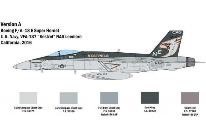 Model Kit letadlo 2791 - F/A-18 E SUPER HORNET (1:48)