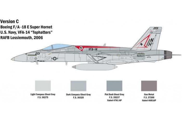 Model Kit letadlo 2791 - F/A-18 E SUPER HORNET (1:48)