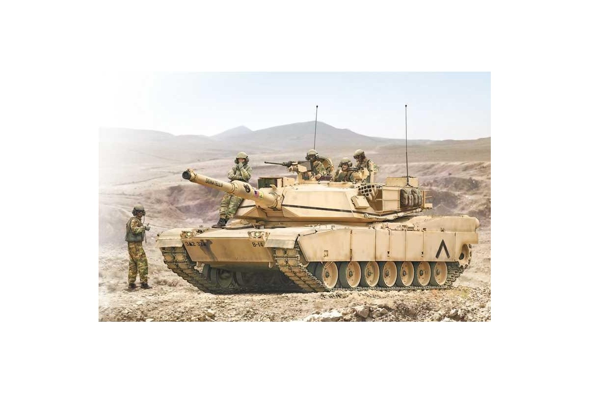 Italeri 6571 1/35 Scale Military Model Kit M1A2 Abrams Main Battle Tank w/Crews