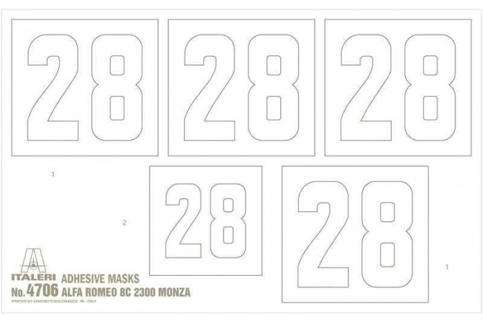 Model Kit auto 4706 - ALFA ROMEO 8C 2300 Monza (1:12)