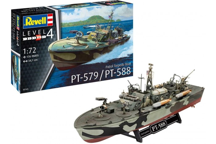 Plastic ModelKit loď 05165 - Patrol Torpedo Boat PT-588/PT-579  (1:72)
