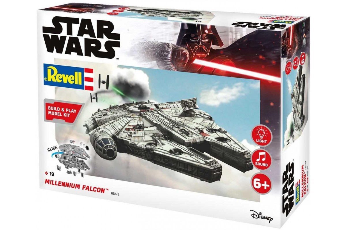 Revell 1/164 Star Wars Millennium Falcon Build & Play # 06778 