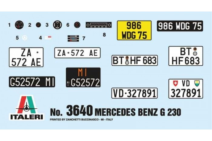 Model Kit auto 3640 - Mercedes Benz G230 (1:24)