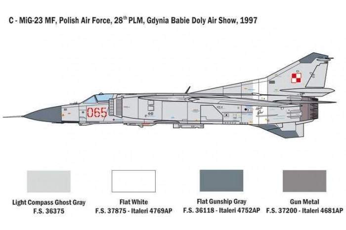 Model Kit letadlo 2798 - MiG-23 MF/BN Flogger (1:48)