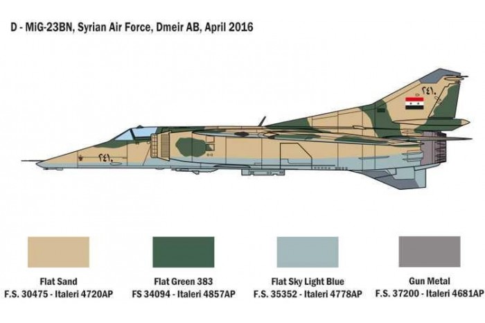 Model Kit letadlo 2798 - MiG-23 MF/BN Flogger (1:48)