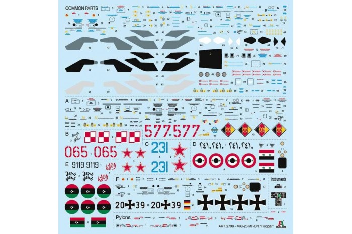 Model Kit letadlo 2798 - MiG-23 MF/BN Flogger (1:48)