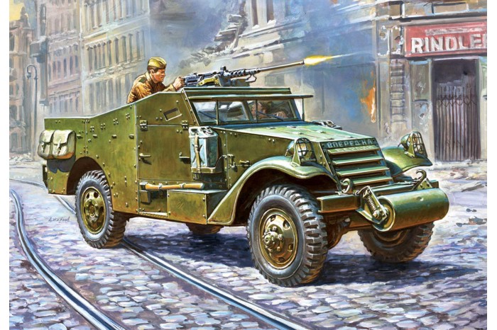 Snap Kit military 6245 - M-3 Scout Car (1:100)