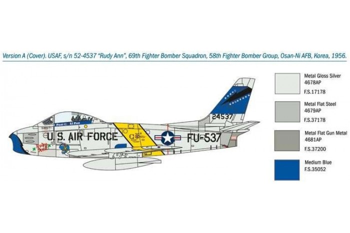 Model Kit letadlo 1426 - F. 86 F Sabre (1:72)