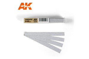Brusný papír 240 - suchý (Dry Sandpaper 240) 50ks - AK9022