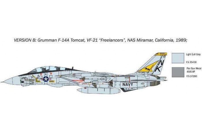 Model Kit letadlo 1414 - F-14A Tomcat (1:72)