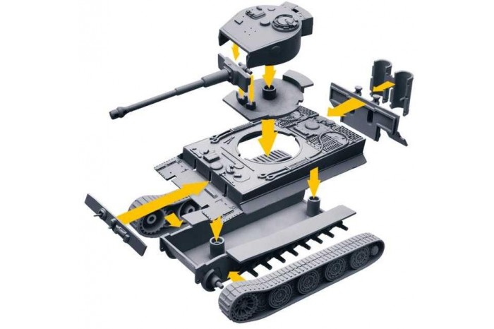 Easy to Build World of Tanks 34103 - Tiger (1:72)