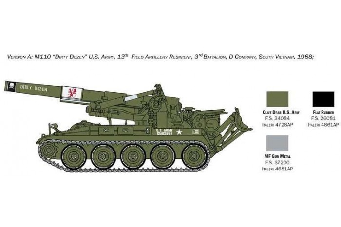 Model Kit tank 6574 - M110 (1:35)