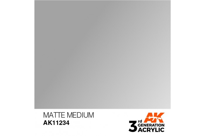 234: Matte medium (17ml) - acryl