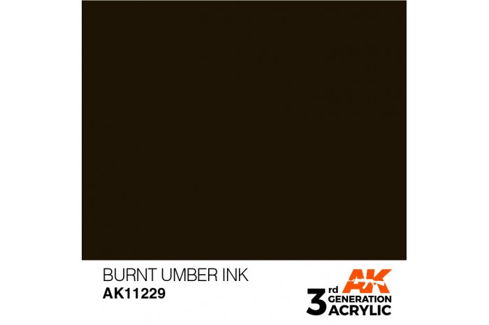 229: Burnt Umber Ink (17ml) - acryl