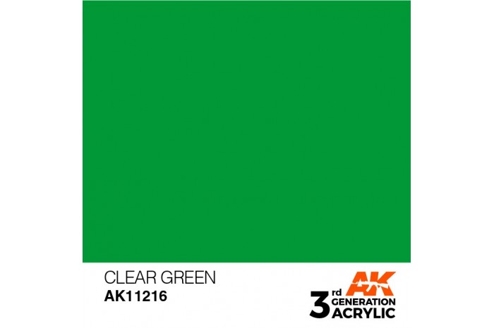 216: Clear Green (17ml) - acryl